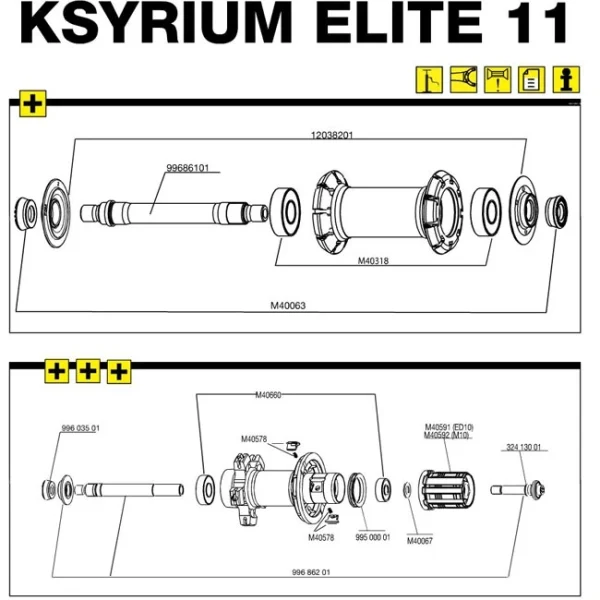 Mavic Ksyrium Elite Lagerabdeckung Vorderrad 2 Stueck Modell 2011 1