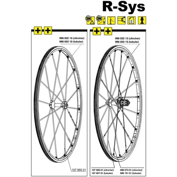 Mavic R-SYS Speiche Carbon Vorderrad 285 Mm Nippel Gelb Ab Mod 2008 1