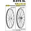 Mavic R-SYS SL Ersatzspeiche Carbon Vorderrad Clincher-Tubular 285 Mm Nippel Silber 5