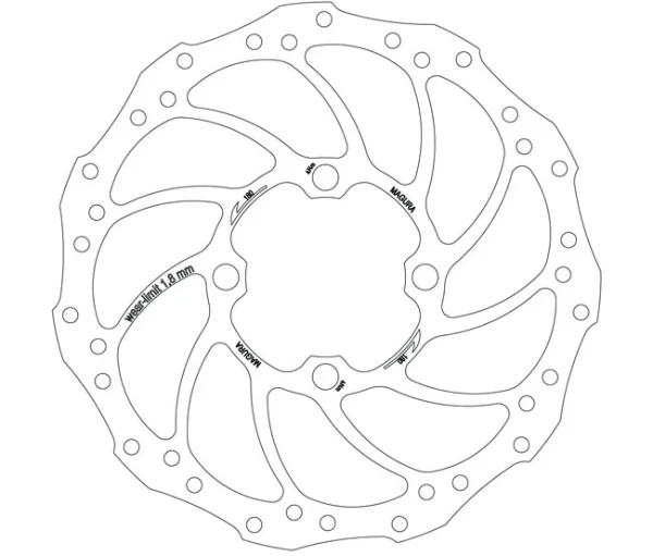Magura Storm Bremsscheibe Rohloff 4 Loch 180 Mm 1