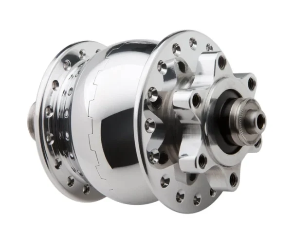 Schmidt SON 28 Nabendynamo Disc 6 Loch Silber Poliert 32 Loch 1