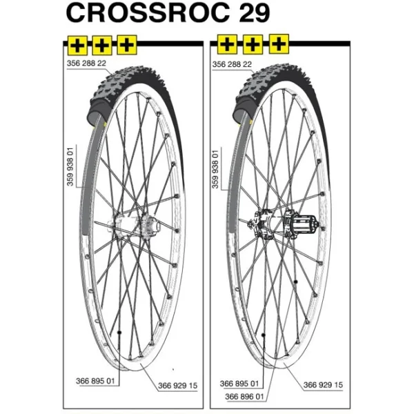 Mavic Crossroc Speiche 29 Zoll Vorderrad 295 Mm Ab Modell 2014 1