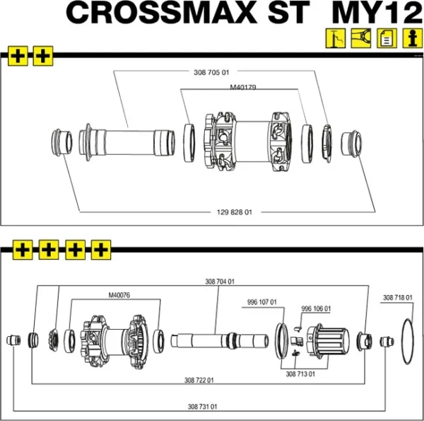 Mavic Crossroc Lagerbefestigungssatz Vorderrad 2 Stueck Modell 2014 Nachfolgeartikel 1