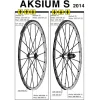 Mavic Aksium S Ersatzflege Vorder- Hinterrad Decor Weiss Modell 2014 5