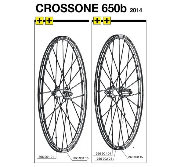 Mavic Crossone Speiche 27,5 Zoll Hinterrad Links 278 Mm Modell 2014 1