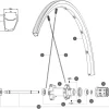 Mavic Ksyrium Elite S Ersatzspeiche Hinterrad Links Rot Nippel Schwarz 301 Mm Modell 2014-15 5