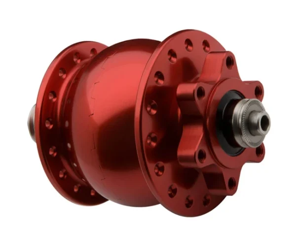 Schmidt SON 28 Nabendynamo Disc 6 Loch Rot Eloxiert 28 Loch 1