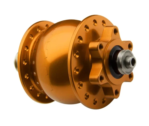 Schmidt SON 28 Nabendynamo Disc 6 Loch Orange Eloxiert 36 Loch 1
