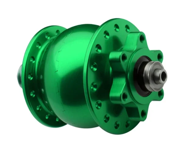 Schmidt SON 28 Nabendynamo Disc 6 Loch Hellgruen Eloxiert 36 Loch 1