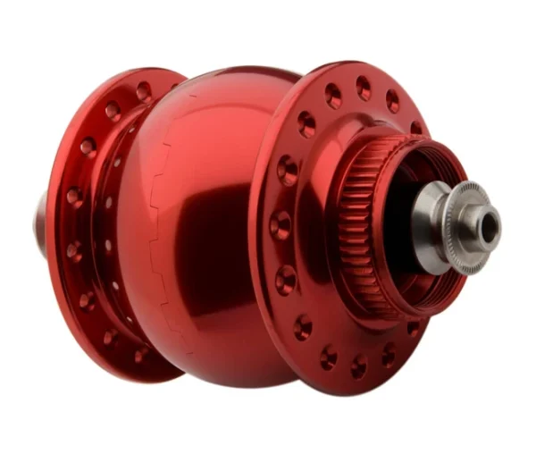 Schmidt SON 28 Nabendynamo Disc Centerlock Rot Eloxiert 36 Loch 1
