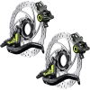 Disc Set Magura MT8 SL HC1 Bremsen Post Mount + MDR-C Centerlock Scheiben 7