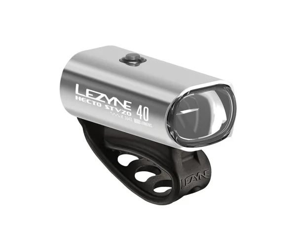 Lezyne Hecto 40 Frontlampe LED 105 Lumen Farbe Silber 1