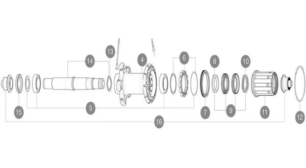 Mavic Ersatzteil Instant Drive 360 QRM+ Nabe UB – Hinterrad Lagerabdeckung 1