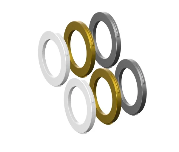 Magura MT Disc 2 Kolben Bremsssattel | Blenden-Kit Weiss – Gold – Silber 1