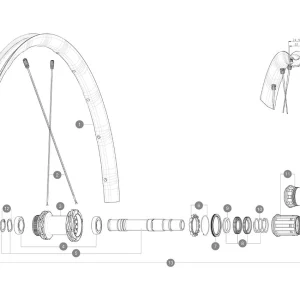 Mavic Allroad SL UST Disc Centerlock | Ersatzfelge Vorder- Oder Hinterrad 11
