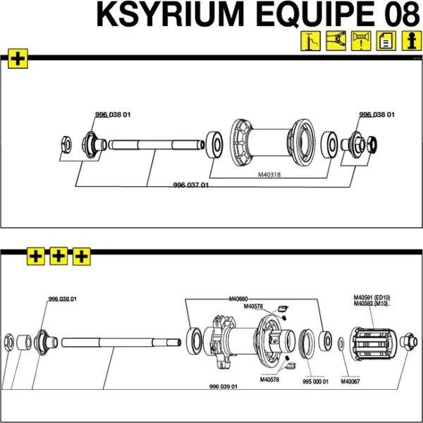 Mavic Ksyrium Equipe Hinterrad Lagerabdeckung Links 1